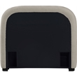 Pemberly Row Modern / Contemporary Beige Soft Fabric Twin Bed