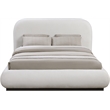 Pemberly Row Modern / Contemporary Cream Soft Fabric Full Bed