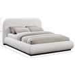 Pemberly Row Modern / Contemporary Cream Soft Fabric Full Bed