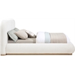 Pemberly Row Modern / Contemporary Cream Boucle Fabric King Bed
