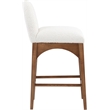 Pemberly Row Modern / Contemporary Cream Boucle Fabric Stool