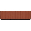 Pemberly Row Modern / Contemporary Cognac Fabric 3pc. Modular Sofa