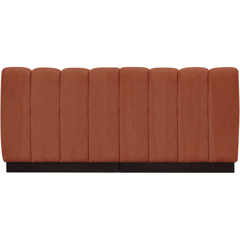 Pemberly Row Modern / Contemporary Cognac Fabric 2pc. Modular Sofa