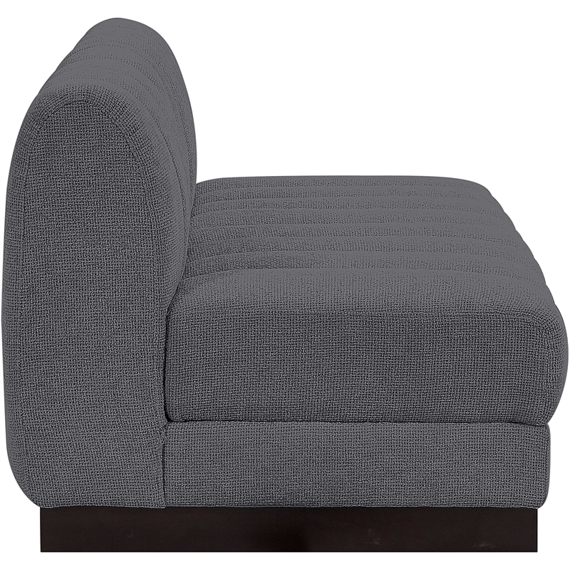 Pemberly Row Modern / Contemporary Grey Fabric 2pc. Modular Sofa