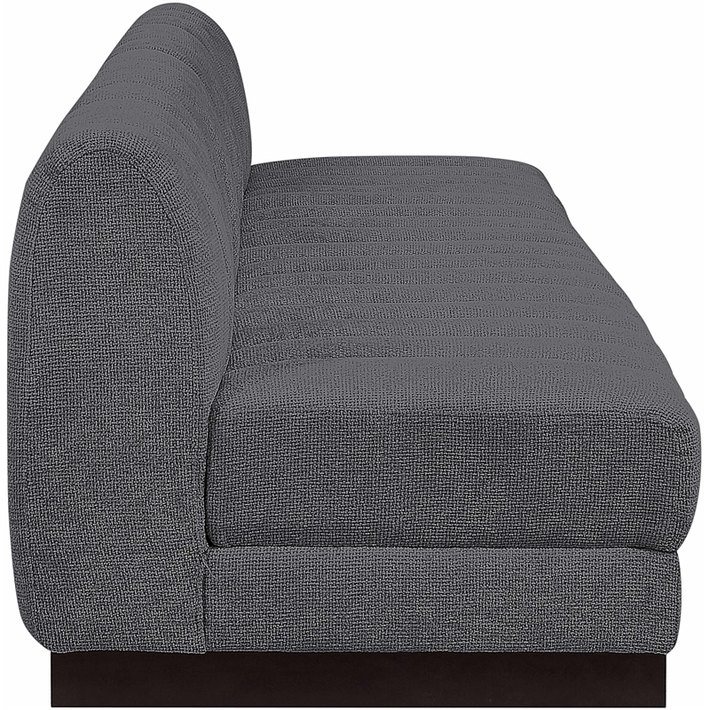 Pemberly Row Modern / Contemporary Grey Fabric 4pc. Modular Sofa