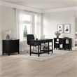 Pemberly Row Desktop Organizer in Classic Black - Engineered Wood