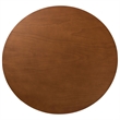 Pemberly Row Walnut Brown Wood and Woven Rattan 7-Piece Dining Set