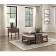 Pemberly Row Modern / Contemporary Wood End Table in Brown Finish