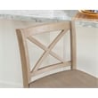 Pemberly Row Sturdy Solid Rubberwood X Back 24