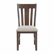 Pemberly Row Rustic Wood 6 Pcs Upholstered Dining Set 4 Chairs & Bench in Brown