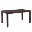 Pemberly Row Rustic Wood 6 Pcs Upholstered Dining Set 4 Chairs & Bench in Brown
