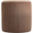 Pemberley Row Microsuede Brown Ottoman Square Contemporary Design 16.5