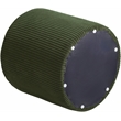 Pemberly Row Modern / Contemporary Soft Microsuede Fabric Green Ottoman / Stool