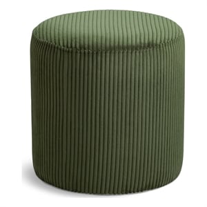 Pemberly Row Modern / Contemporary Soft Microsuede Fabric Green Ottoman / Stool