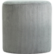 Pemberly Row Modern / Contemporary Soft Microsuede Fabric Grey Ottoman / Stool