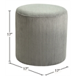 Pemberly Row Modern / Contemporary Soft Microsuede Fabric Grey Ottoman / Stool