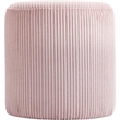 Pemberly Row Modern / Contemporary Soft Microsuede Fabric Pink Ottoman / Stool