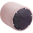 Pemberly Row Modern / Contemporary Soft Microsuede Fabric Pink Ottoman / Stool
