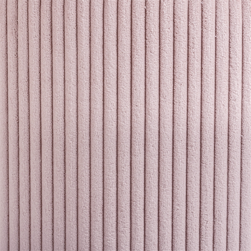 Pemberly Row Modern / Contemporary Soft Microsuede Fabric Pink Ottoman / Stool