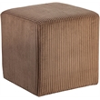 Pemberley Row Microsuede Brown Ottoman Square Soft 16.5