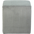 Pemberly Row Modern / Contemporary Soft Microsuede Fabric Grey Ottoman / Stool
