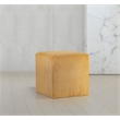 Pemberly Row Modern / Contemporary Soft Microsuede Fabric Yellow Ottoman / Stool