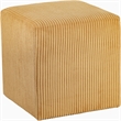Pemberly Row Modern / Contemporary Soft Microsuede Fabric Yellow Ottoman / Stool