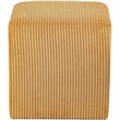 Pemberly Row Modern / Contemporary Soft Microsuede Fabric Yellow Ottoman / Stool