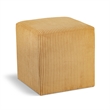 Pemberly Row Modern / Contemporary Soft Microsuede Fabric Yellow Ottoman / Stool