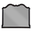 Pemberly Row Contemporary Wooden Frame Dresser Mirror in Antique Black