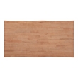 Pemberly Row Contemporary Rectangular Rubberwood Dining Table in Natural