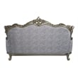 Pemberly Row Tufted Fabric & Wood Sofa with 5 Pillows in Gray/Bronze