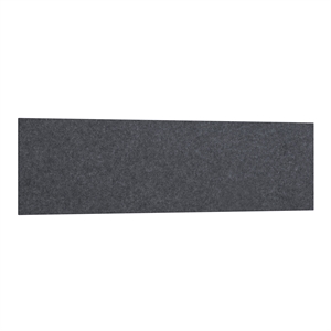 Pemberly Row 57&quotW Contemporary Polyurethane Acoustic Tackboard in Cool Charcoal
