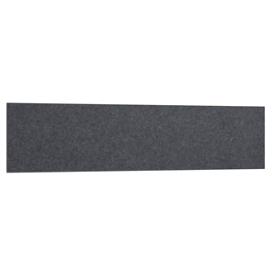 Pemberly Row 69&quotW Contemporary Polyurethane Acoustic Tackboard in Cool Charcoal
