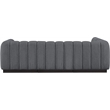 Pemberly Row 4-Piece Contemporary Fabric L-Shaped Modular Sectional in Dark Gray