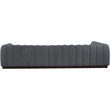 Pemberly Row 5-Piece Contemporary Fabric L-Shaped Modular Sectional in Dark Gray