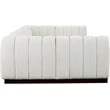 Pemberly Row 6-Piece Contemporary Fabric U-Shaped Modular Sectional in Cream