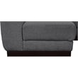 Pemberly Row 6-Piece Contemporary Fabric U-Shaped Modular Sectional in Dark Gray
