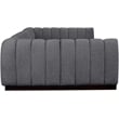 Pemberly Row 6-Piece Contemporary Fabric U-Shaped Modular Sectional in Dark Gray