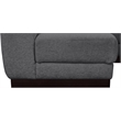 Pemberly Row 6-Piece Contemporary Fabric L-Shaped Modular Sectional in Dark Gray