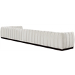 Pemberly Row 7-Piece L-Shaped Contemporary Fabric Modular Sectional in Cream