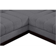 Pemberly Row 7-Piece L-Shaped Contemporary Fabric Modular Sectional in Dark Gray