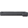Pemberly Row 7-Piece L-Shaped Contemporary Fabric Modular Sectional in Dark Gray
