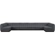 Pemberly Row 8-Piece U-Shaped Contemporary Fabric Modular Sectional in Dark Gray