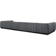 Pemberly Row 8-Piece U-Shaped Contemporary Fabric Modular Sectional in Dark Gray