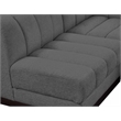 Pemberly Row 8-Piece L-Shaped Contemporary Fabric Modular Sectional in Dark Gray