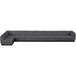 Pemberly Row 8-Piece L-Shaped Contemporary Fabric Modular Sectional in Dark Gray
