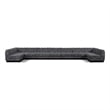 Pemberly Row 9-Piece U-Shaped Contemporary Fabric Modular Sectional in Dark Gray