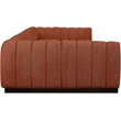 Pemberly Row 7-Piece U-Shaped Contemporary Fabric Modular Sectional in Orange