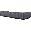 Pemberly Row 7-Piece U-Shaped Contemporary Fabric Modular Sectional in Dark Gray